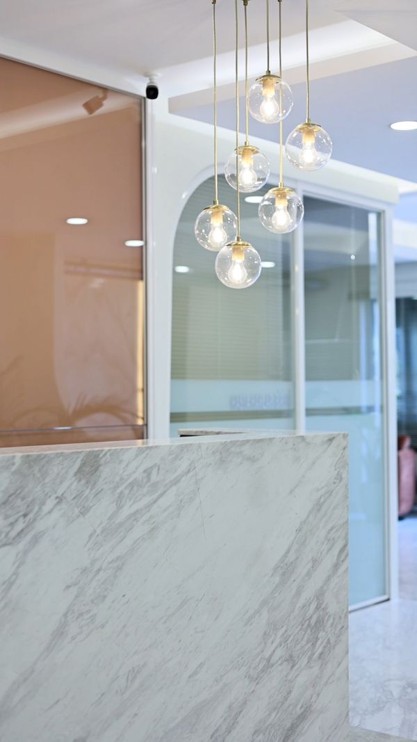 Reception Area in Modern Dental Clinic in Istanbul